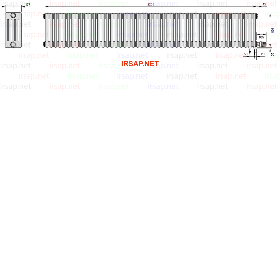Радиатор IRSAP Tesi 50600/49 T26 CL 01